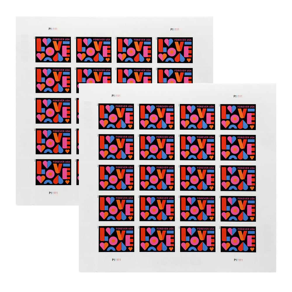 100Pcs 2021 Love Forever Stamps Wedding