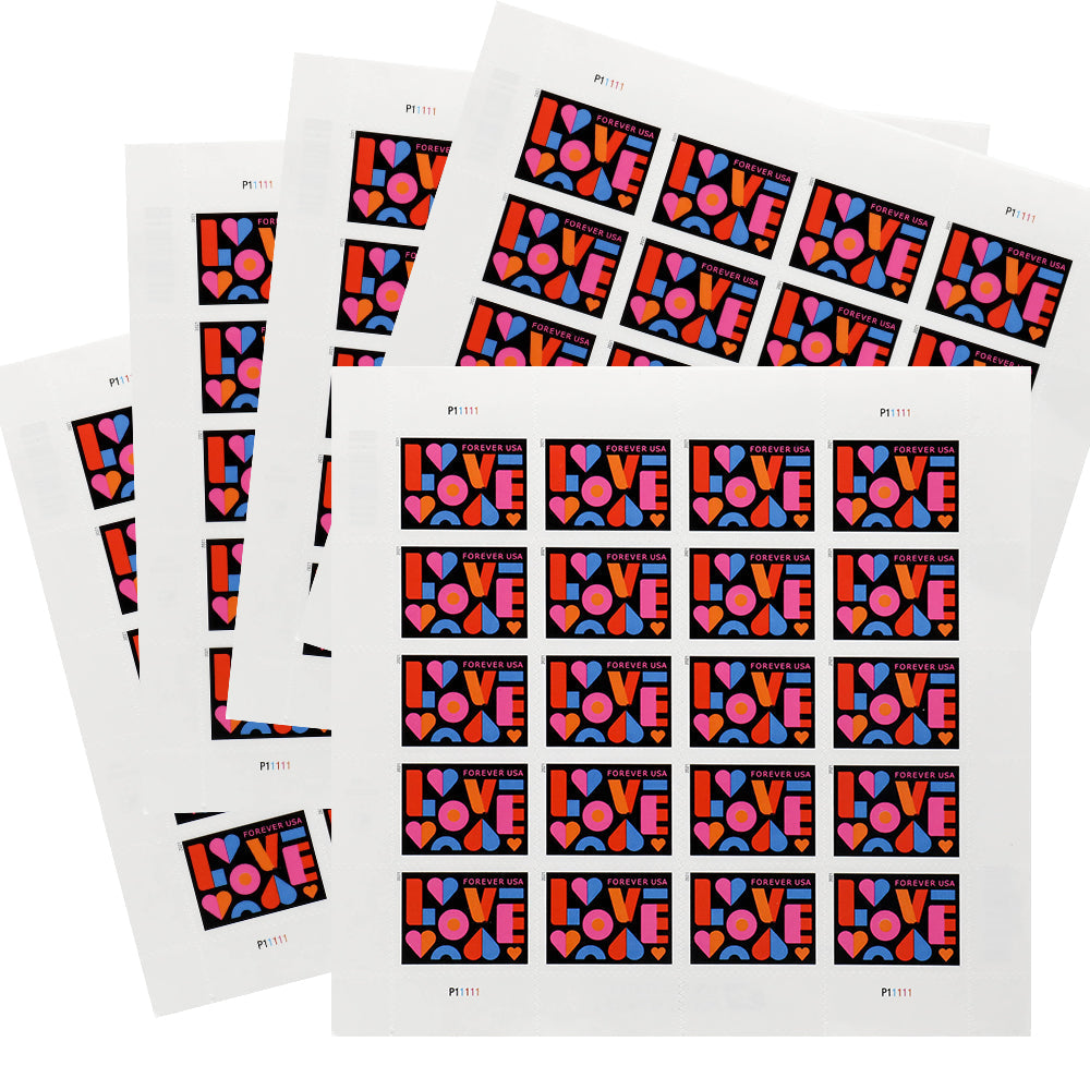 100Pcs 2021 Love Forever Stamps Wedding