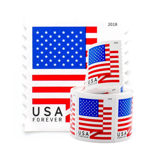 100Pcs 2018 U.S. Flag Forever First-Class Postage Stamps