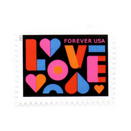 100Pcs 2021 Love Forever Stamps Wedding