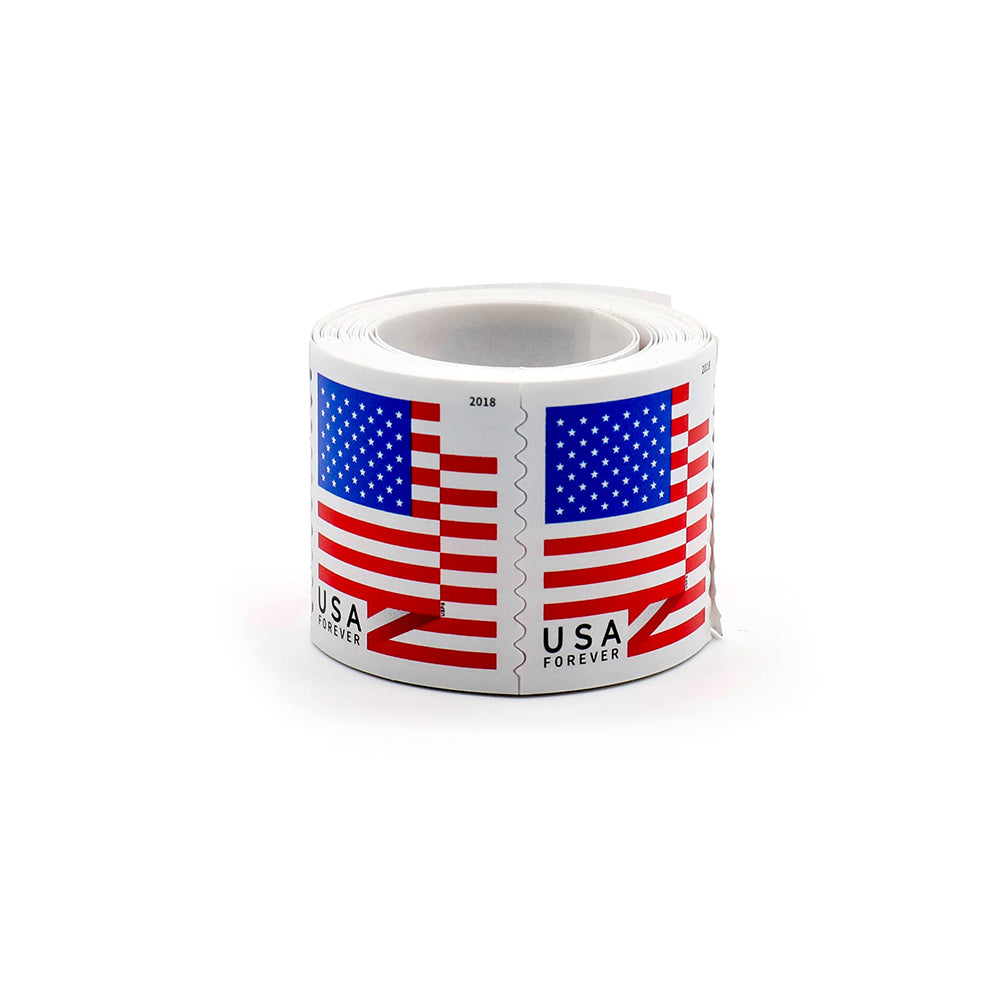 100Pcs 2018 U.S. Flag Forever First-Class Postage Stamps