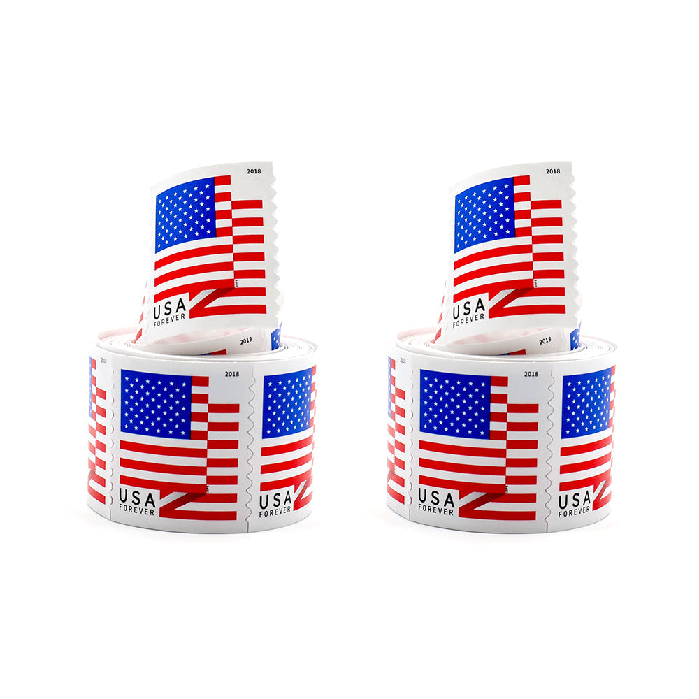 100Pcs 2018 U.S. Flag Forever First-Class Postage Stamps