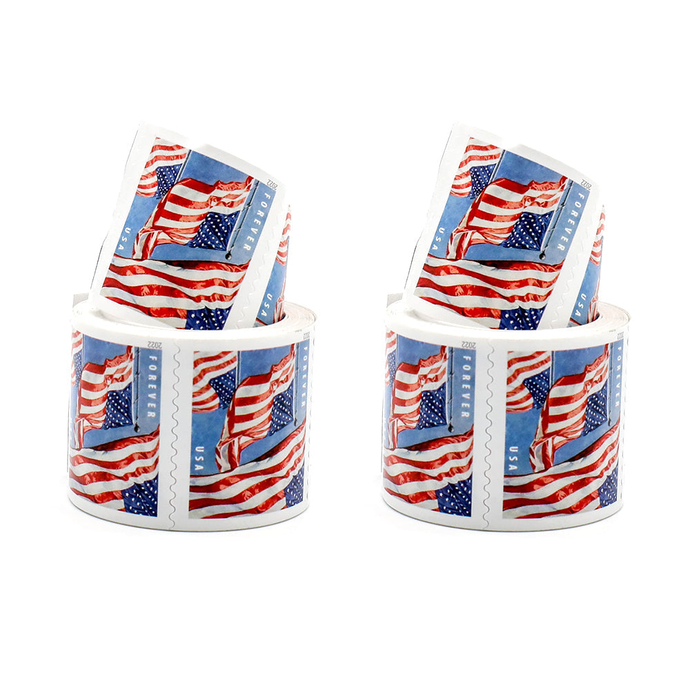 100Pcs 2022 U.S Flag Forever Stamps