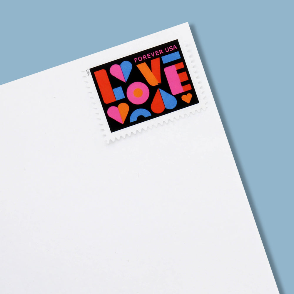 100Pcs 2021 Love Forever Stamps Wedding