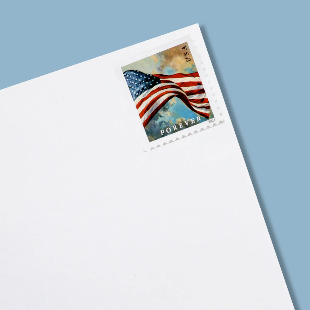 100Pcs 2024 U.S. Flags Forever Stamps