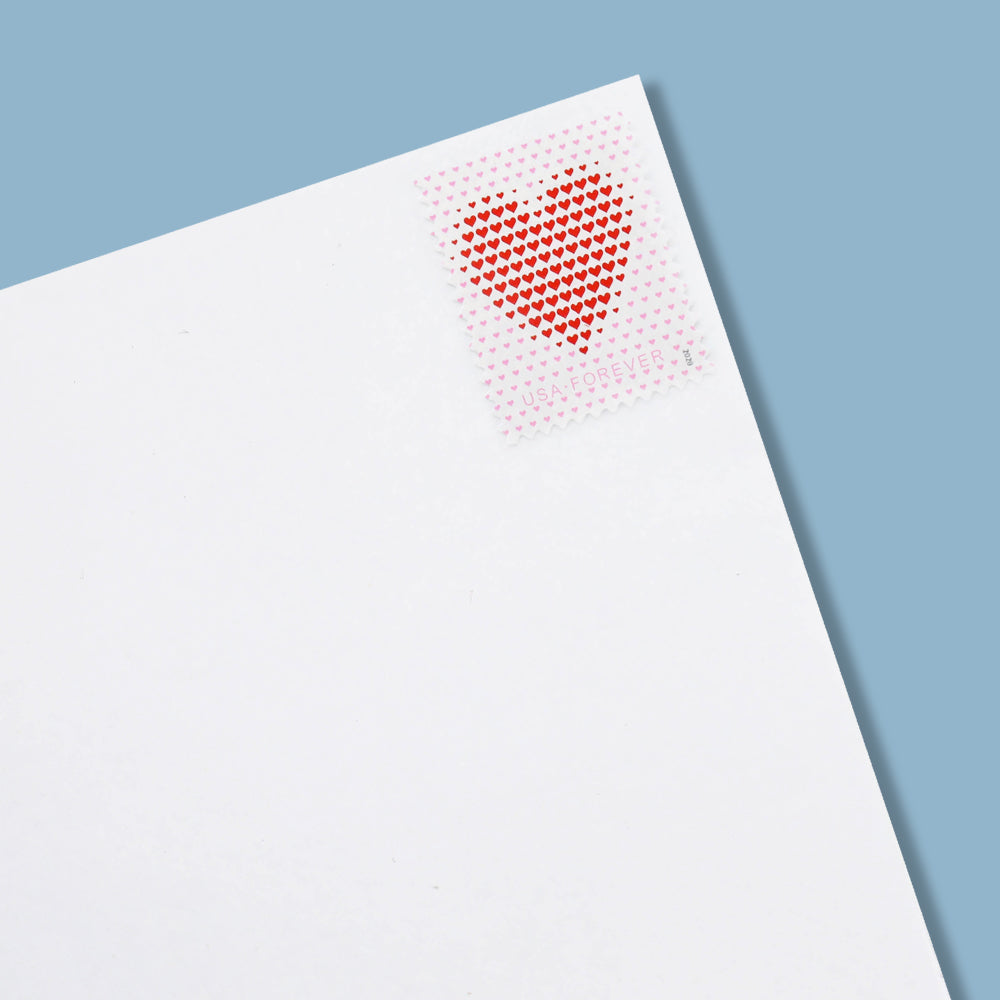 100Pcs 2020 US Made of Hearts Forever First-Class Postage Stamps Wedding